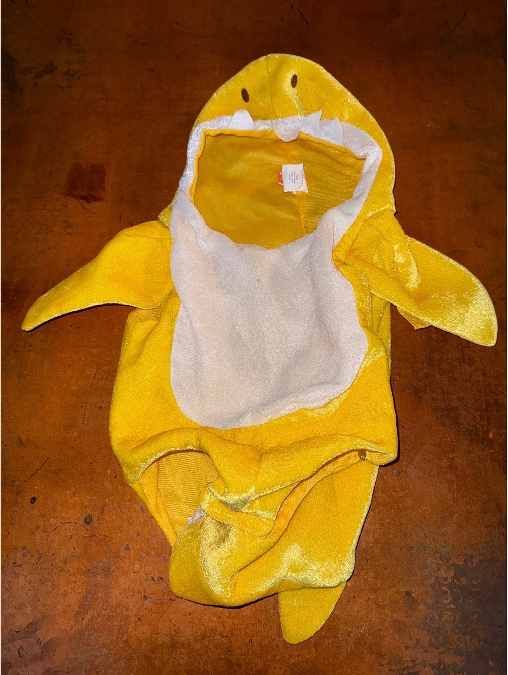 Pinkfong Baby Shark Yellow Plush Halloween Costume Hooded Kids